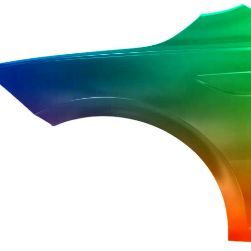 Stænkskærme FRONT LEFT til VW Polo AW fra 2017 LÆGGET I WISHED FARVE