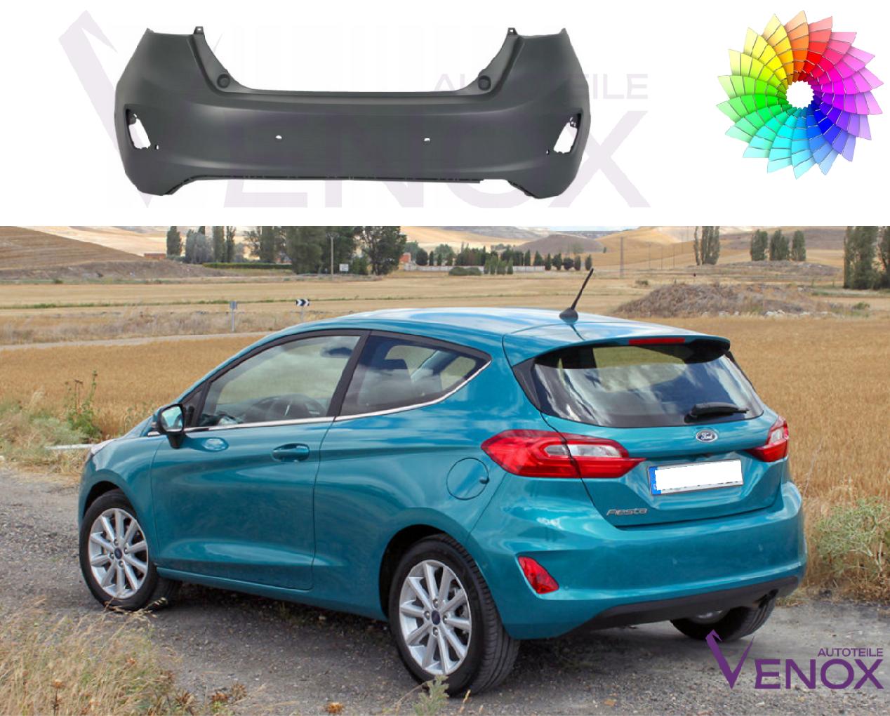 Bagkofanger til Ford Fiesta Mk 8 fra 2016 6 x PDC Lakeret i ønsket farve - Billede 2
