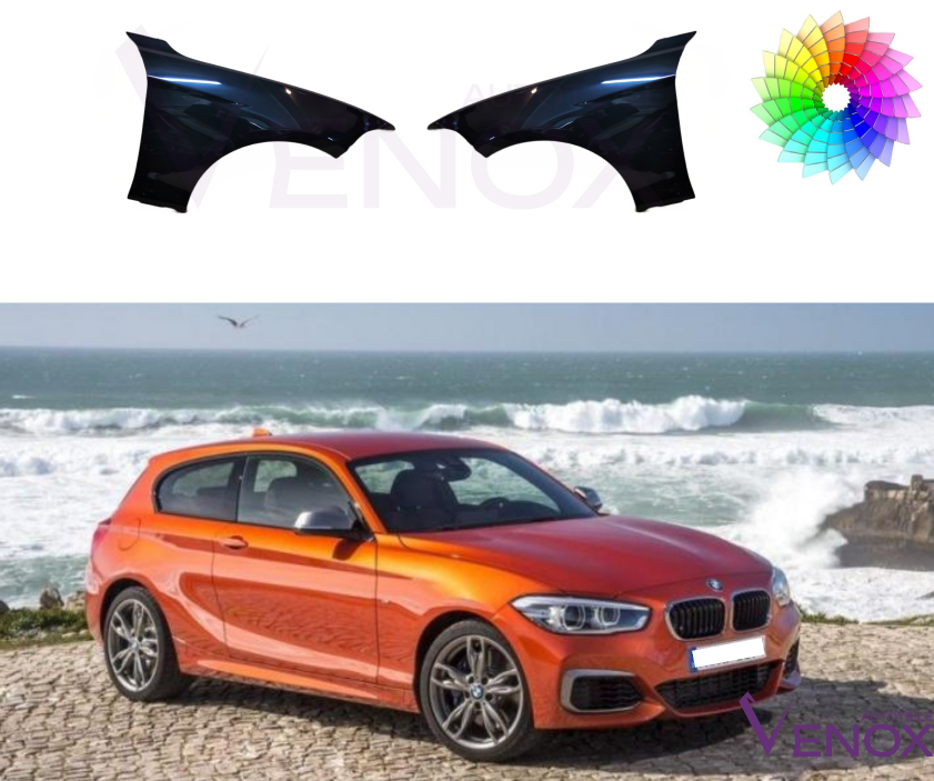 Stænkskærm VENSTRE FRONT Til BMW F20 11-19 MALET I FARVE EFTER DIT VALG NY - Image 2