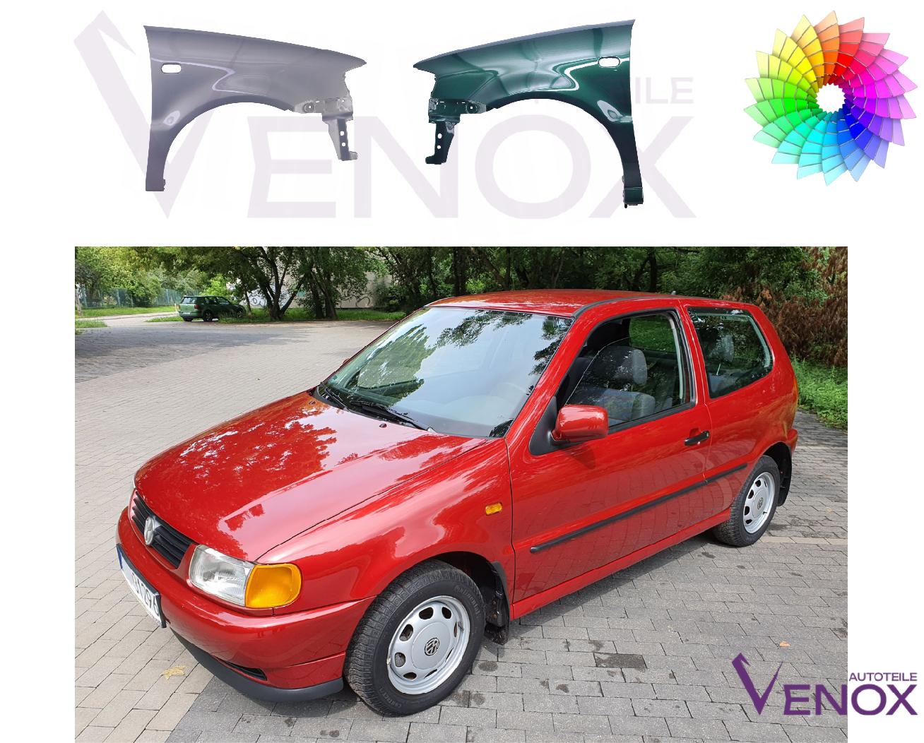 Stænkskærm FRONT HØJRE til VW Polo 6N1 94-99 MALET I WISHED FARVE - Image 2