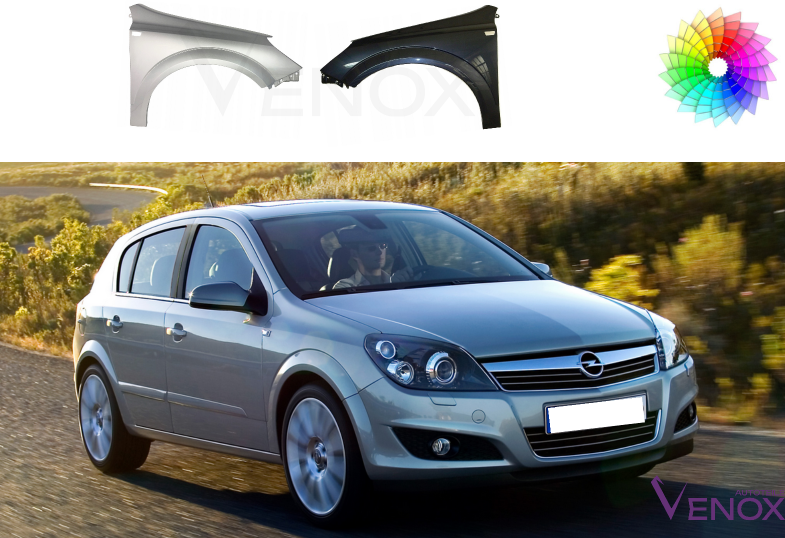 Stænkskærm foran til højre til Opel Astra H 03-12 LACKERET I FARVE EFTER EGET VALG - Image 2