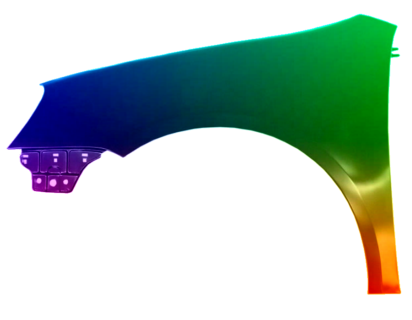 Stænkskærm til venstre til VW GOLF V 03-10 malet i LA3W NEW - Image 2