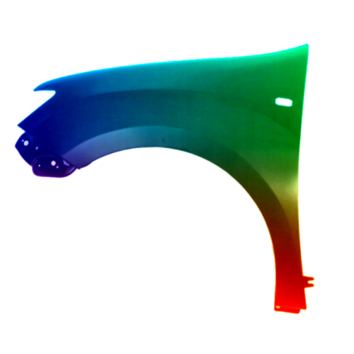 Stænkskærm til venstre til Dacia Logan 2012-2021 Malet i ønsket farve