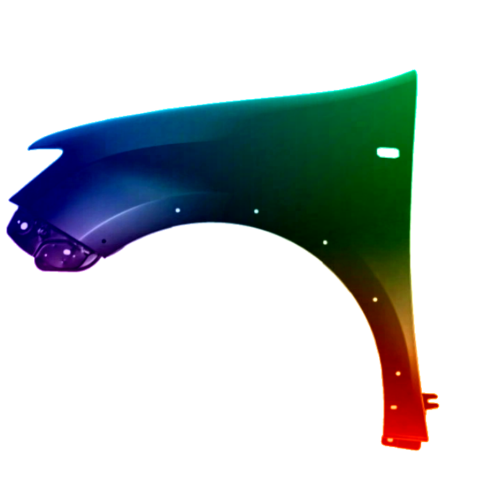 Stænkskærm til venstre til Dacia Logan 2017-2021 Stepway Malet i ønsket farve