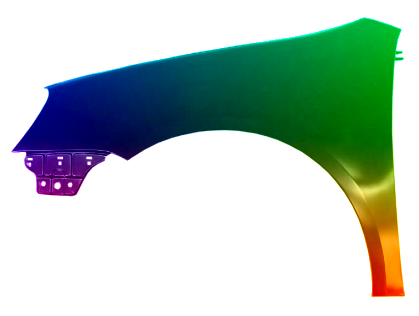 Stænkskærm til venstre til VW GOLF V 03-10 malet i LA5S NEW - Image 2