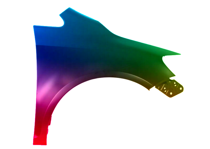Stænkskærm foran til højre til VW GOLF PLUS PAINTED IN LA8X 2005-2013 - Image 2