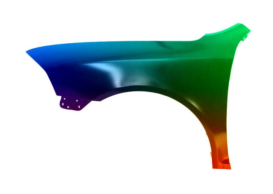Stænkskærm FRONT LEFT til Skoda Octavia 1Z 04-08 MALET I 9910 LC9Z NY - Image 2