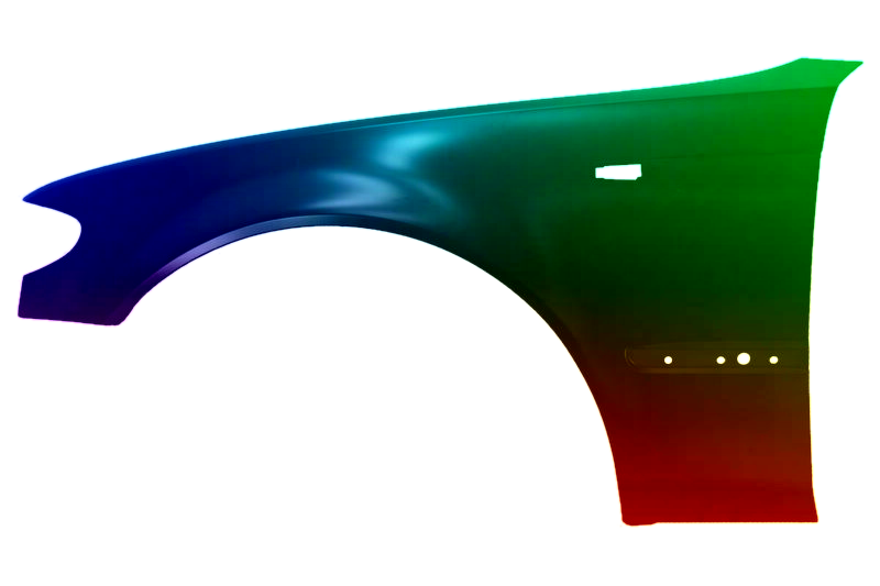 Stænkskærm højre til BMW 3-serie E46 01-06 Lakeret i ønsket farve - Image 2