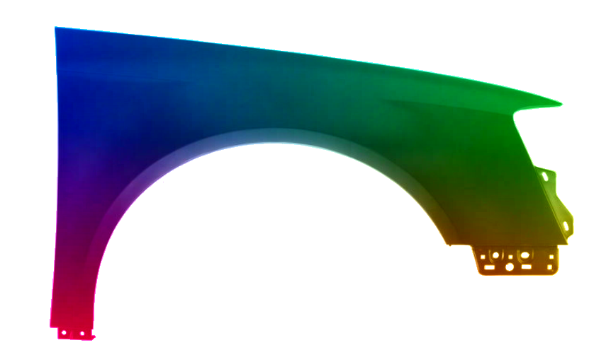 Stænkskærm til venstre til VW PASSAT B6 05-10 Lakeret i ønsket farve - Image 2