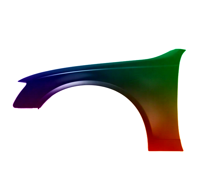 Stænkskærm til venstre til AUDI A4 B8 2007-2011 malet i LX7W NEW - Image 2