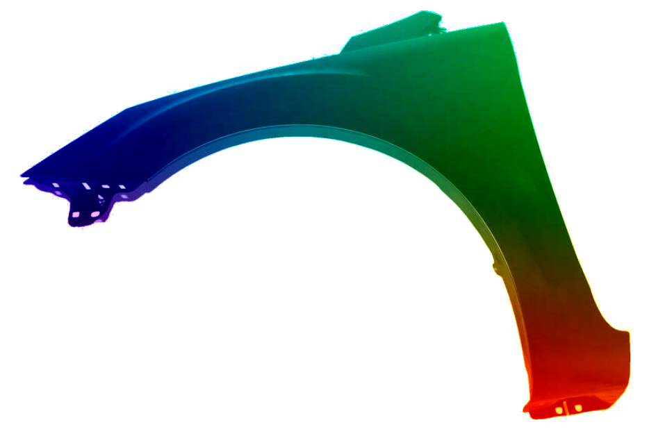 Stænkskærm højre til Ford Focus MK2 08-12 Lakeret i ønsket farve - Image 2