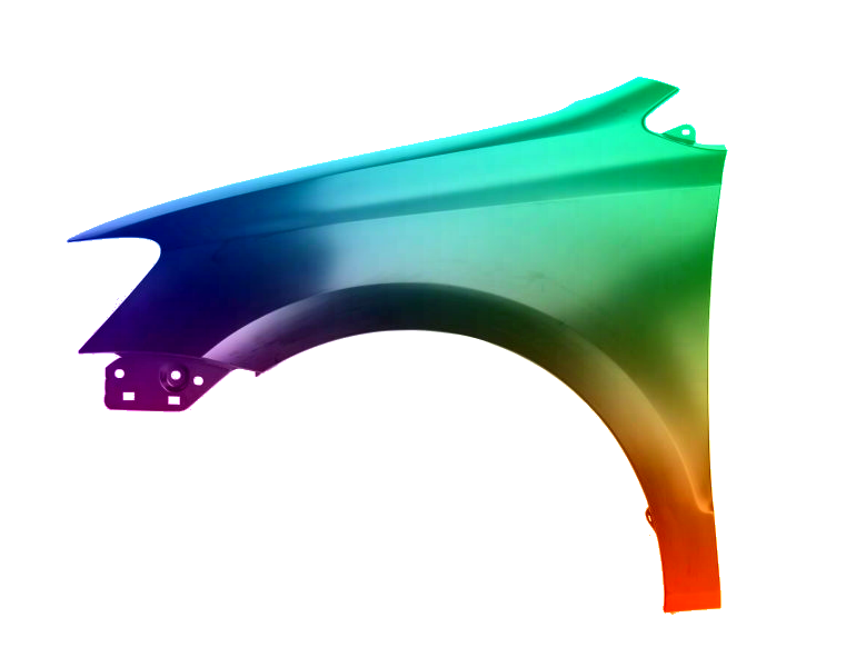 Stænkskærm VENSTRE FRONT Til VW POLO 6R 09-17 MALET I LH8Z NY - Image 2