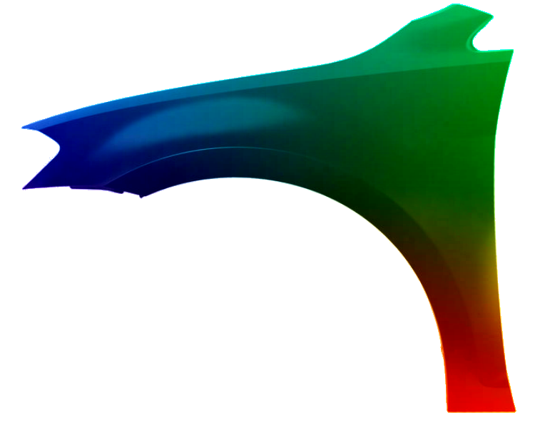 Stænkskærm venstre for til GOLF VII 7 2012-2017 malet i L041 NY - Image 2