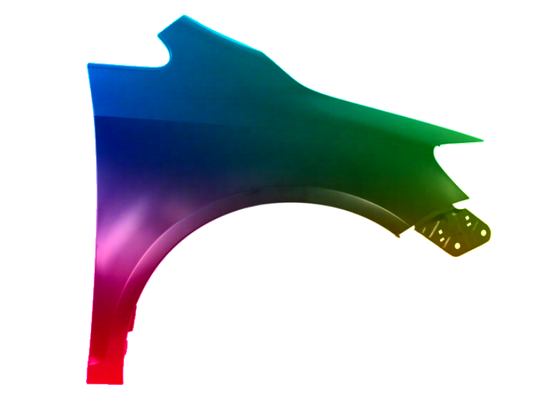 Stænkskærm HØJRE til VW GOLF PLUS MALET I LA5K NY - Image 2