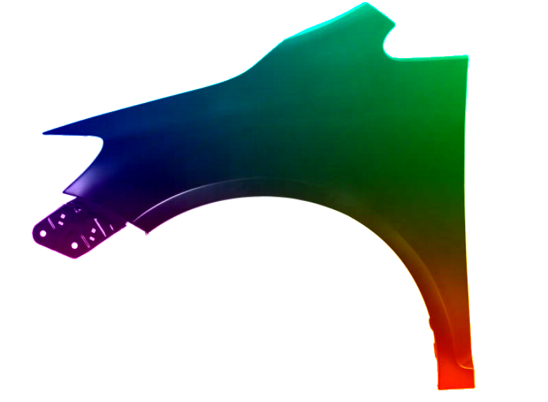 Stænkskærm VENSTRE FOR til VW GOLF PLUS MALET I LY3D NY - Image 2