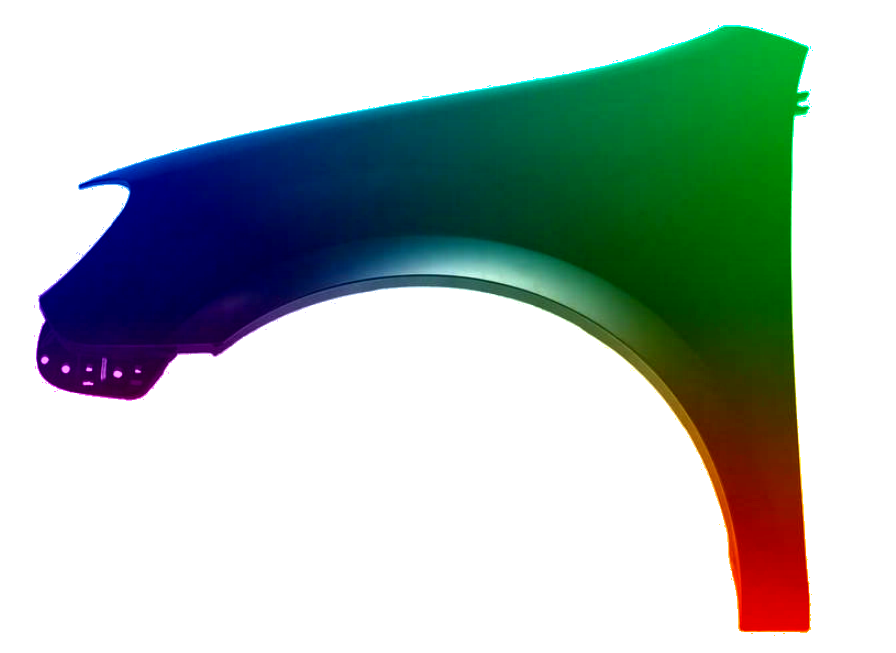 Stænkskærm VENSTRE FORAN til VW GOLF VI 6 2008-2016 MALET I LA9W NY - Image 2