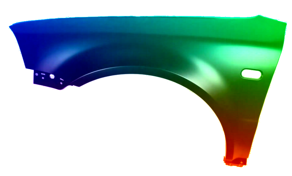 Stænkskærm VENSTRE FORAN til VW PASSAT B5 2000-2005 MALET I LC7V NY - Image 2