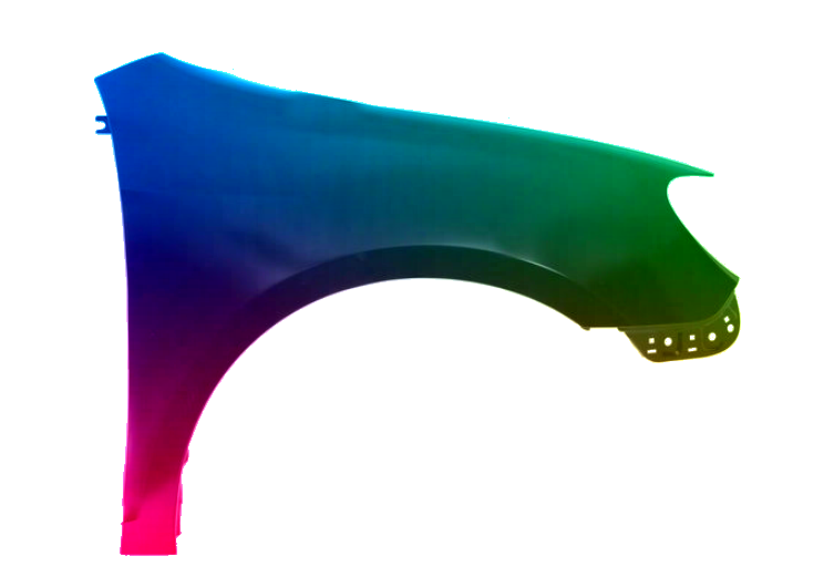 Stænkskærm foran til højre til VW GOLF VI 2008-2016 MALET I LH8Z NY - Image 2