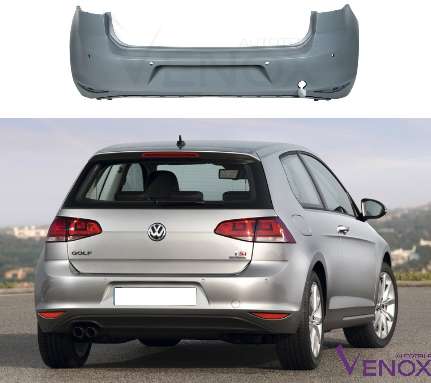 Bagkofanger til VW Golf 7 VII 2012-2017 PDC lakeret i ønsket farve - Image 2