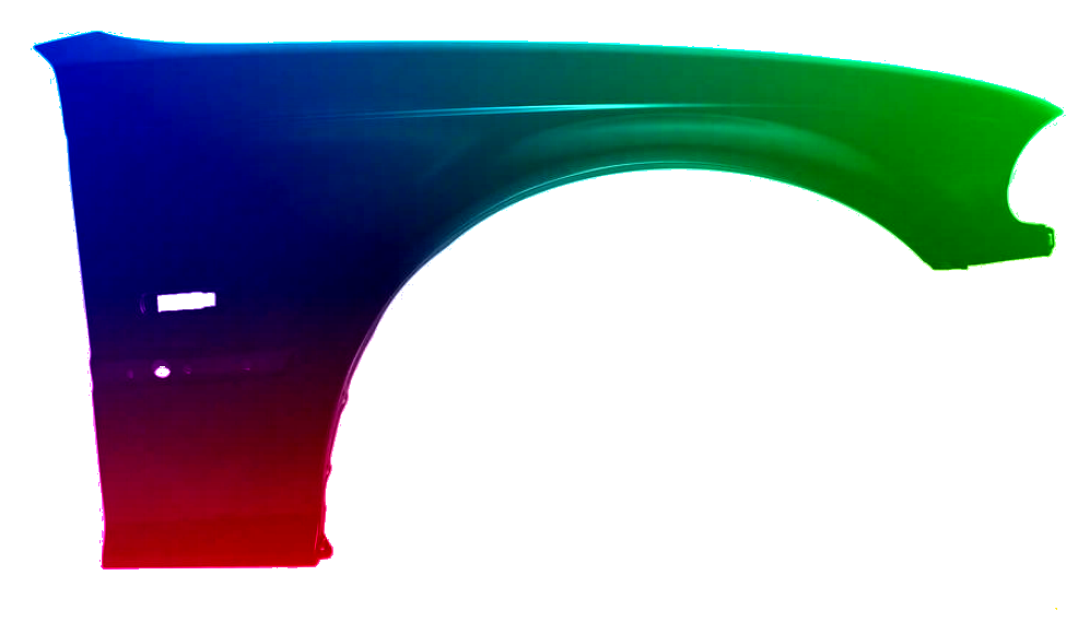 Stænkskærm FRONT RIGHT til BMW E46 98-01 MALET I 303 COSMOS BLACK NYT - Image 2