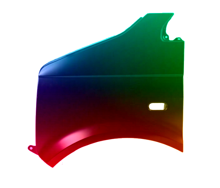 Stænkskærm venstre for til VW T5 03-15 malet i R902 NY - Image 2