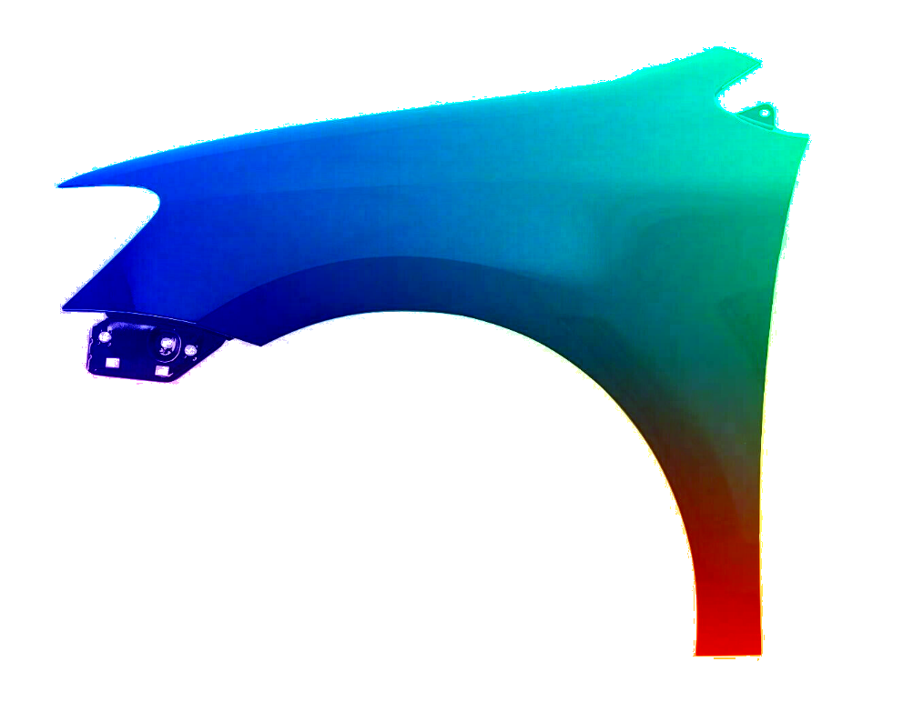 Stænkskærm VENSTRE FRONT Til VW POLO 6R 09-17 MALET I LA7W NY - Image 2