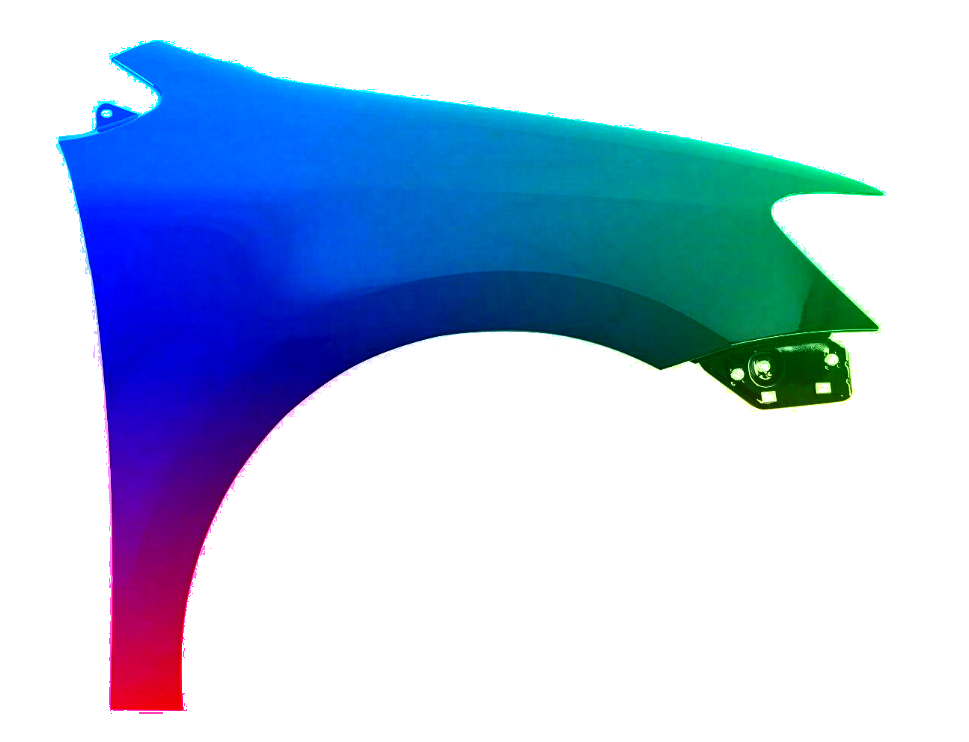 Stænkskærm FRONT RIGHT til VW POLO 6R 09-17 MALET I LA9W NY - Image 2