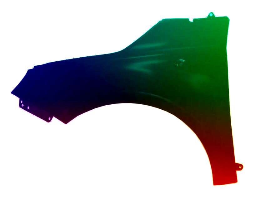 Stænkskærm venstre til Fiat 500 (312) 07-20 Lakeret i 111/A NY - Image 2