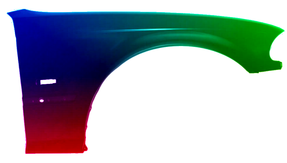 Stænkskærm FRONT RIGHT til BMW E46 98-01 MALET I 400 STÅLGRÅ NY - Image 2