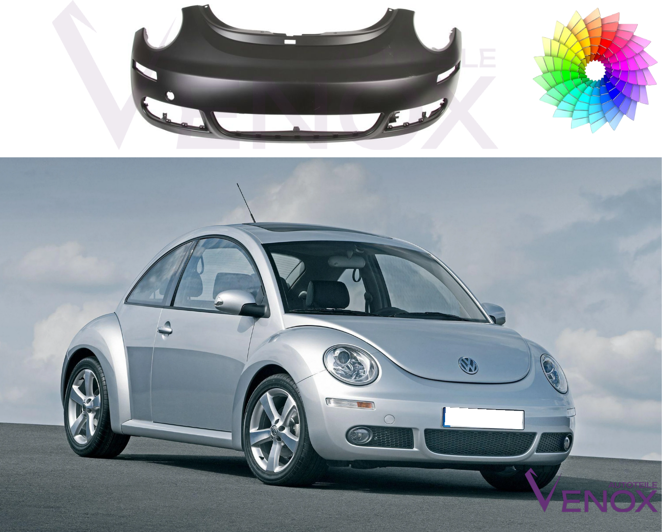 Forkofanger til VW New Beetle 05-10 malet i ønsket farve - Image 2