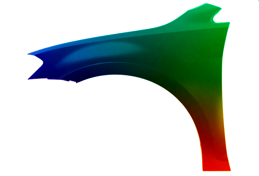 FRONT LEFT Mudguard For GOLF VII 7 2012-2017 PAINTED In L0K1 NEW - Image 2