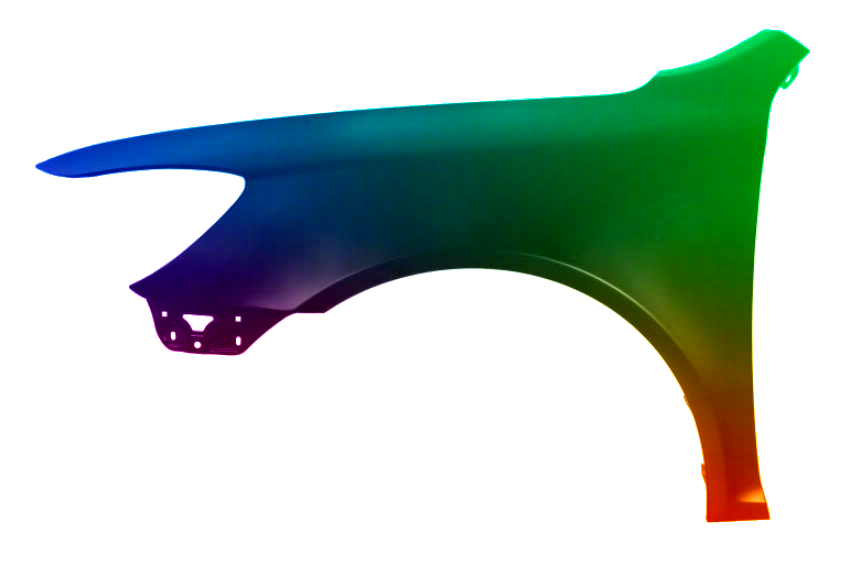 Stænkskærm FRONT LEFT til Skoda Octavia 1Z 08-13 MALET I 9910 LC9Z NY - Image 2