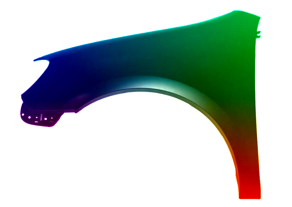 Stænkskærm VENSTRE FRONT til VW GOLF VI 6 2008-2016 MALET I LY3D NY - Image 2