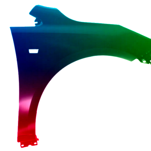 Stænkskærm foran til højre til Opel Corsa E 15-19 MALET I FARVE EFTER EGET VALG