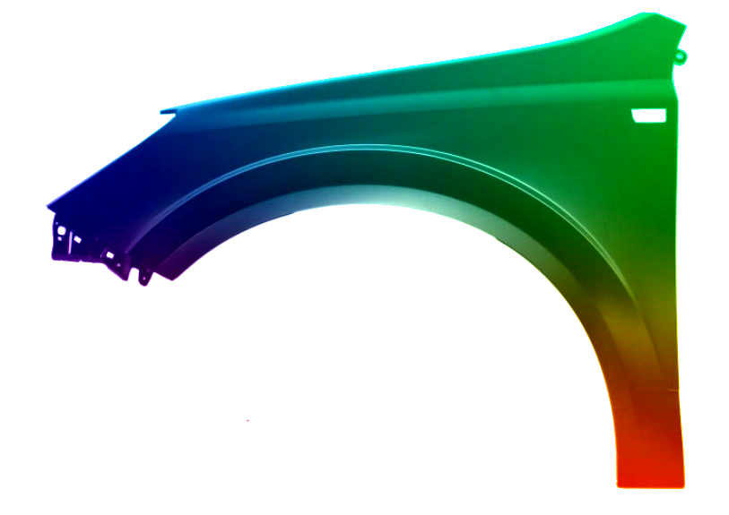 Stænkskærm VENSTRE FRONT Til Opel Astra H 03-12 LÆGGET I Z177 - Image 2