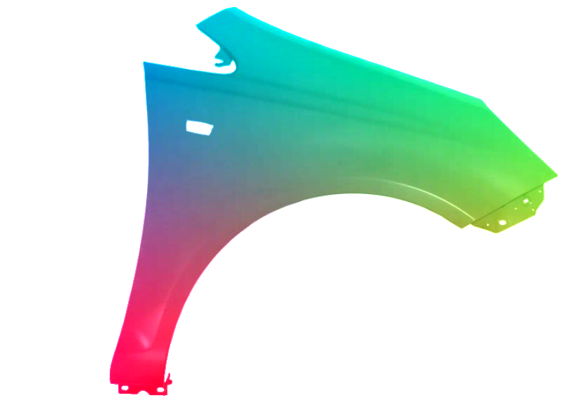 Stænkskærm FRONT RIGHT til Opel Corsa D 06-15 PAINTED IN Z547 NEW - Image 2