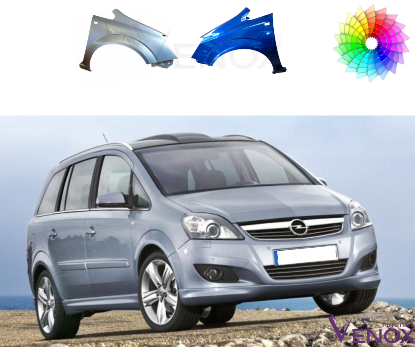 Stænkskærm VENSTRE FRONT Til Opel Zafira B 05-11 MALET I FARVE EFTER DIT VALG - Image 4