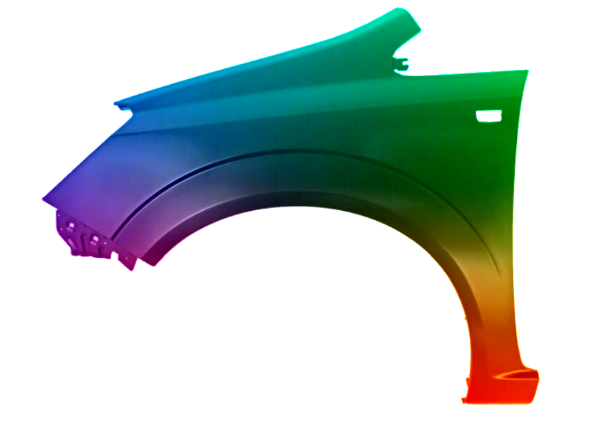 Stænkskærm VENSTRE FORAN til Opel Zafira B 05-11 MALET I Z176 NY - Image 2