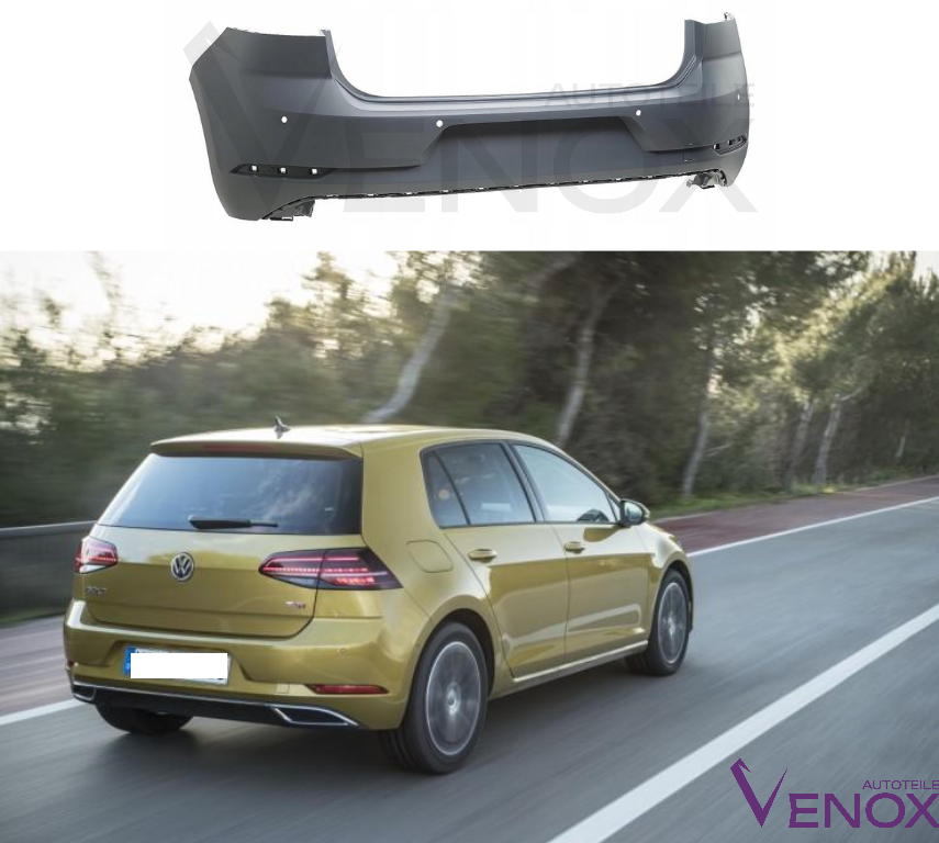 Bagkofanger til VW Golf 7 VII 2017-2020 PDC lakeret i ønsket farve - Image 2