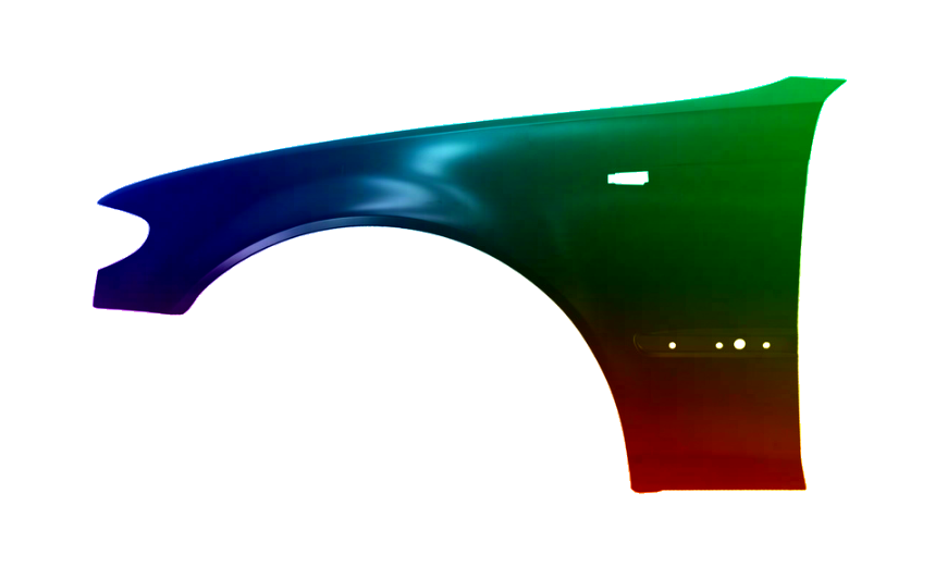 Stænkskærm VENSTRE FRONT til BMW E46 01-05 LÆGGET I 314 LIGHT RED NYT - Image 3