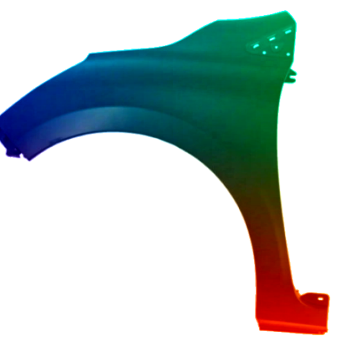 Stænkskærm til venstre til Renault Clio IV 2012-2019 Lakeret i ønsket farve NY