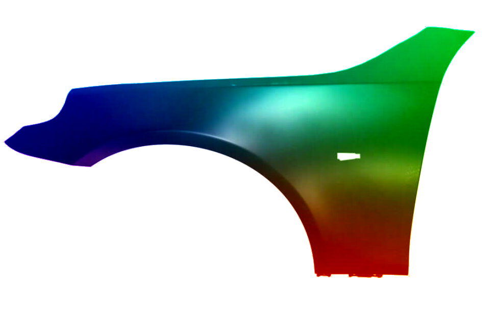 Stænkskærm VENSTRE FORAN til BMW E60 E61 03-10 LÆGGET I 354 TITANIUM SILVER NYT - Image 2