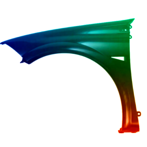 Stænkskærm til venstre til Renault Megane II 2002-2008 Lakeret i ønsket farve NY
