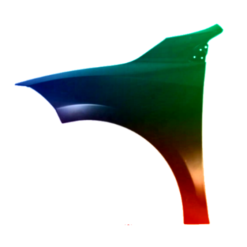 Stænkskærm til venstre til Renault Megane III 2008-2016 Lakeret i ønsket farve NY