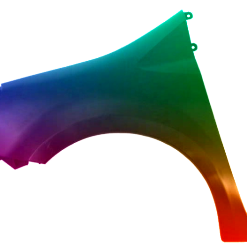 Stænkskærm til venstre til Renault Modus 2004-2012 Lakeret i ønsket farve NY