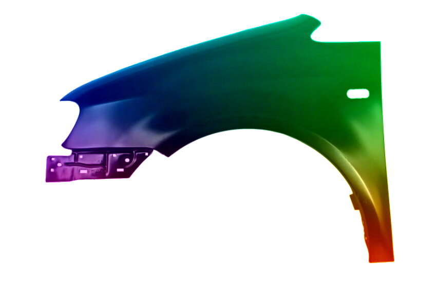 Stænkskærm venstre for til VW CADDY 04-10 malet i LC9Z NEW - Image 2