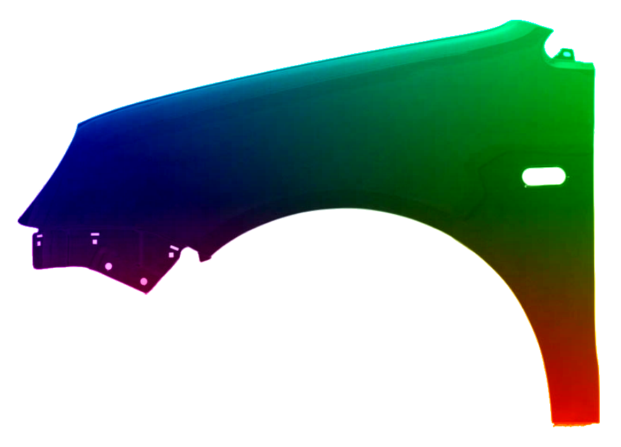 Stænkskærm VENSTRE FRONT Til VW POLO 9N 05-09 MALET I LC9Z NY - Image 2
