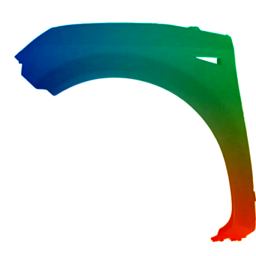 Stænkskærm til venstre til Renault Scenic II 2003-2009 Lakeret i ønsket farve NY