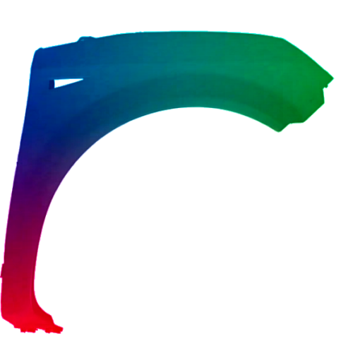 Stænkskærm højre til Renault Scenic II 2003-2009 Lakeret i ønsket farve NYT