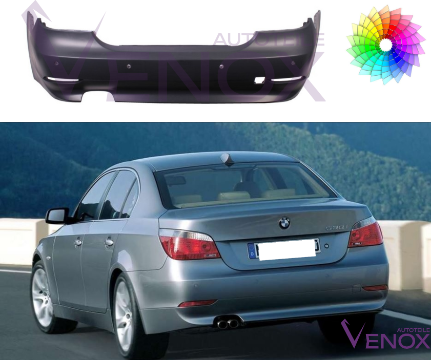 Bagkofanger til BMW E60 03-07 Sedan PDC Lakeret i ønsket farve - Image 2